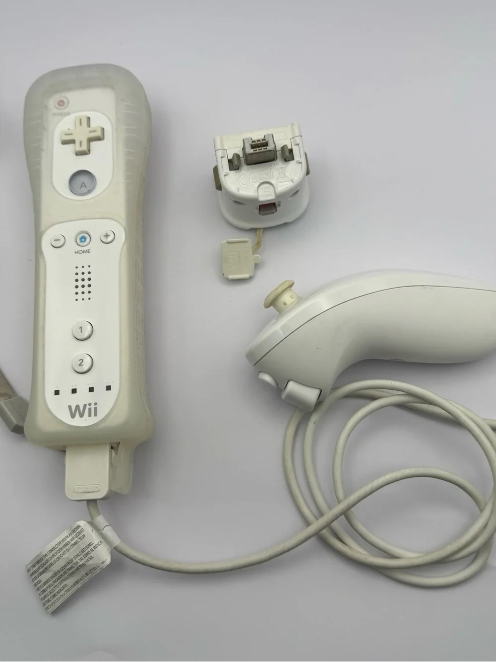 Nintendo Wii Remote Controller with Nunchuk, Motion Adapter and Silicone Jacket